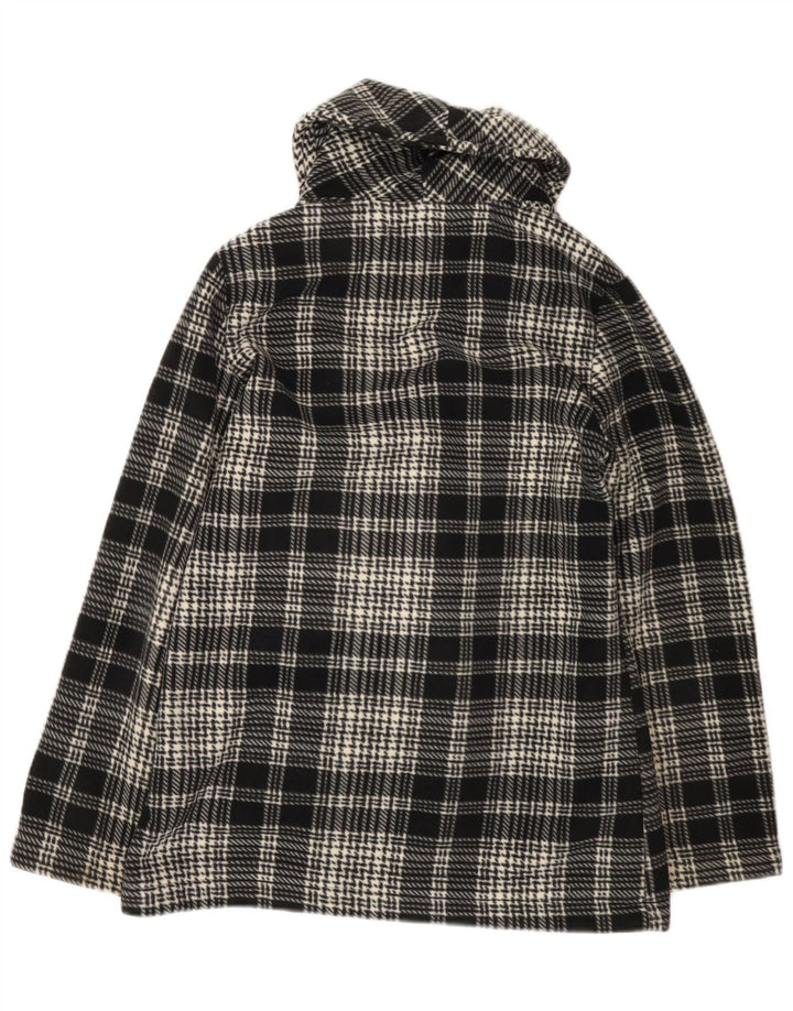 Barrage Chaqueta cortavientos de forro polar para mujer UK 44 Mediano Negro Cuadros Poliéster