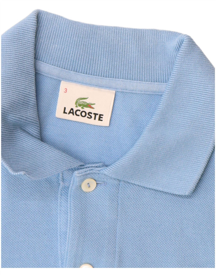 Polo Lacoste para hombre talla 3 pequeño algodón azul