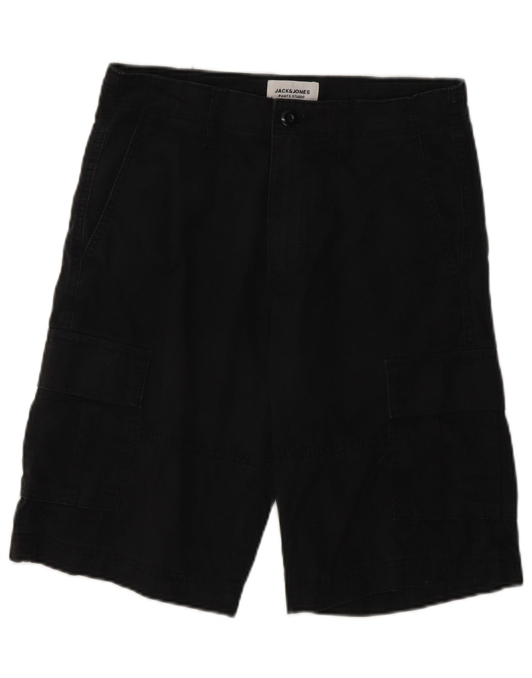 Jack & Jones Shorts Cargo Hombre XS W26 Algodón Negro