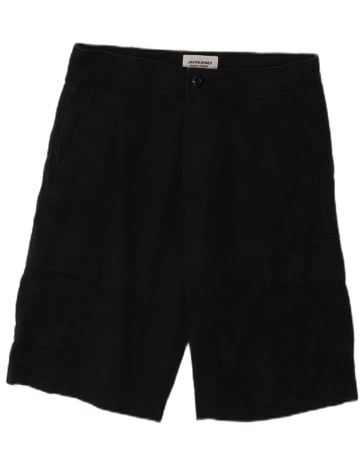 Jack & Jones Shorts Cargo Hombre XS W26 Algodón Negro