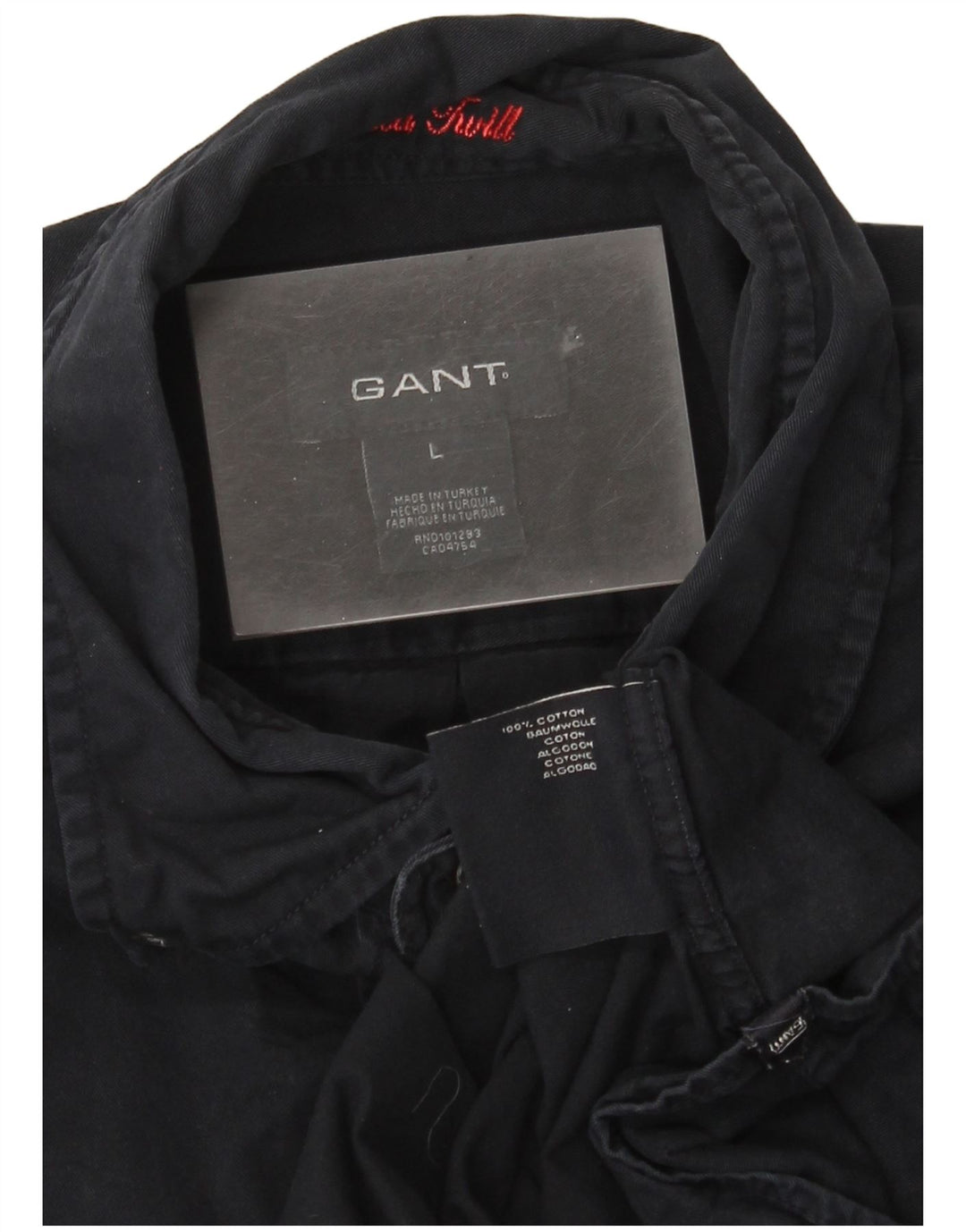 Camisa Gant Hombre Grande Azul Marino Algodón