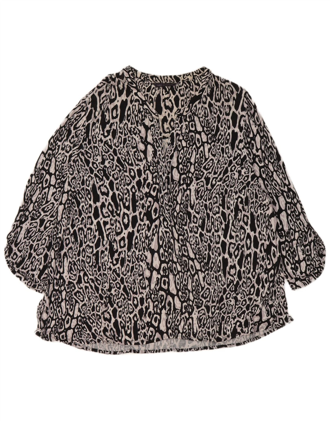 Marks & Spencer Blusa para Mujer Top UK 20 2XL Estampado Animal Multicolor