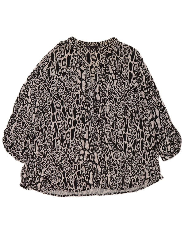Marks & Spencer Blusa para Mujer Top UK 20 2XL Estampado Animal Multicolor
