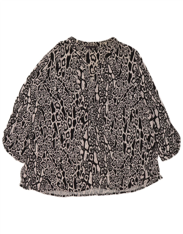 Marks & Spencer Blusa para Mujer Top UK 20 2XL Estampado Animal Multicolor