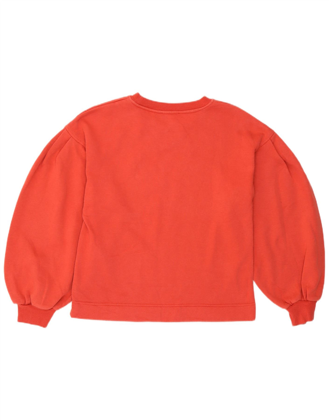 Zara Mujer Relaxed Fit Sudadera Jumper UK 8 Small Naranja