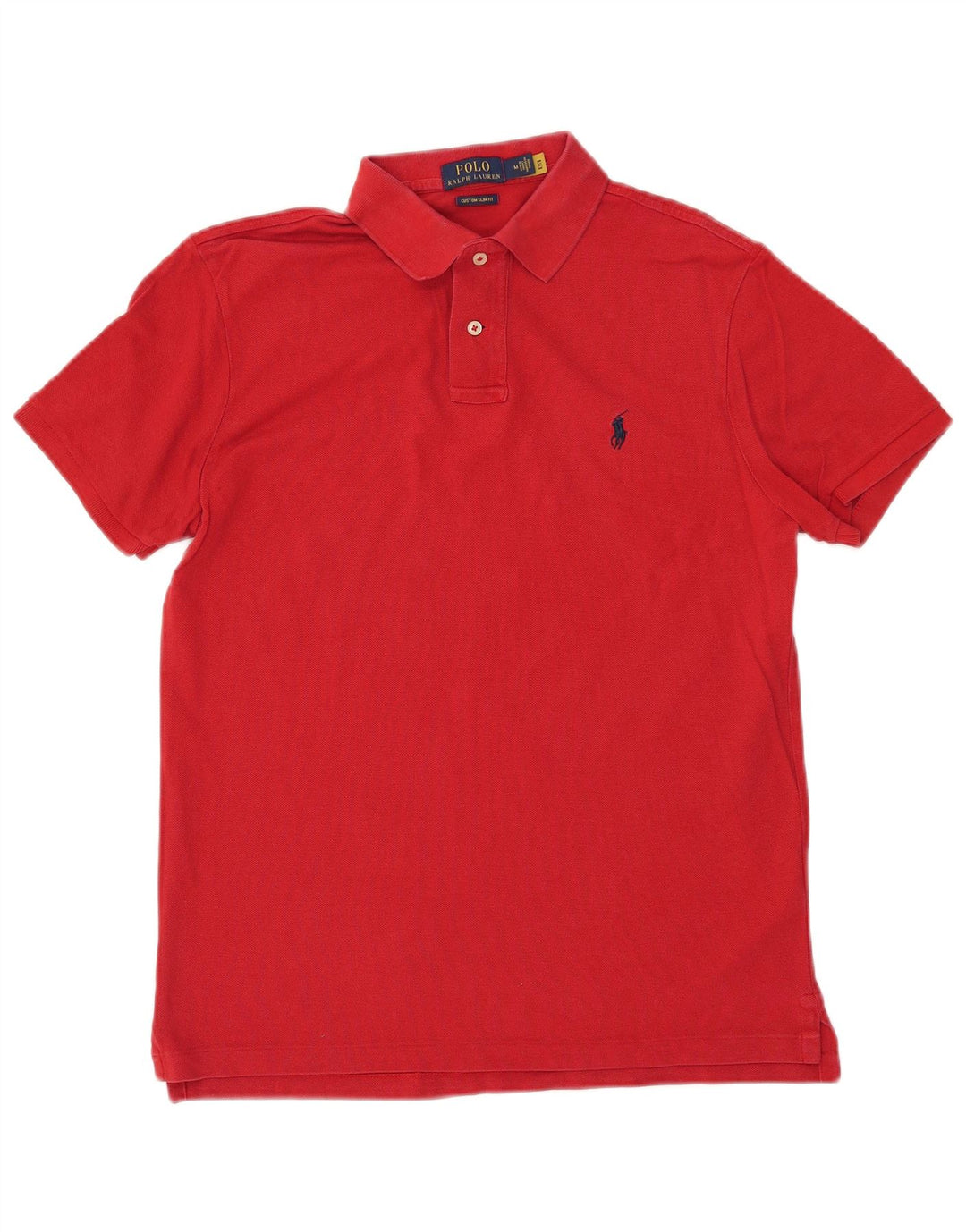 POLO RALPH LAUREN Polo ajustado personalizado para hombre Algodón rojo medio