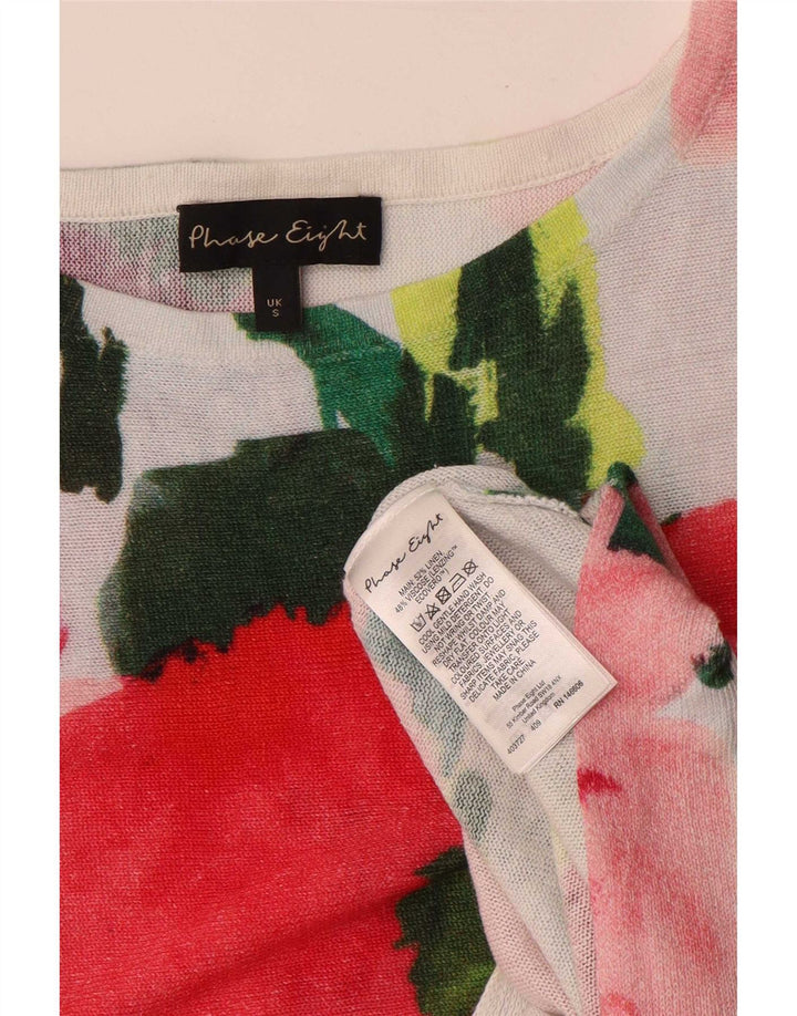 Phase Eight Blusa extragrande para mujer UK 10 Small Multicolor Floral