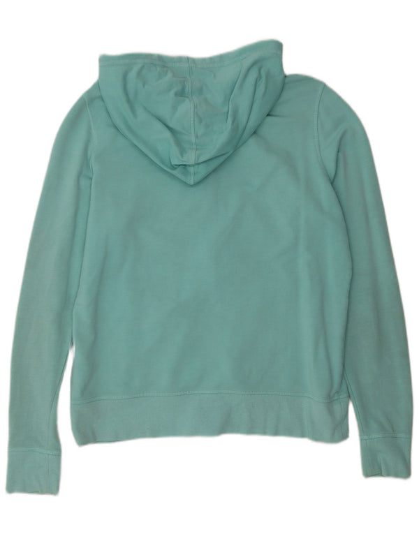 Marks & Spencer Sudadera con capucha y cremallera para mujer UK 46 Grande Algodón azul