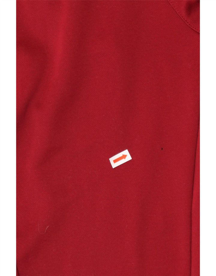 ADIDAS Mens Climalite Chándal Pantalones Pequeños Borgoña Colorblock