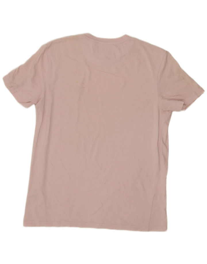 LYLE & SCOTT Camiseta para hombre Top Medium Pink Cotton