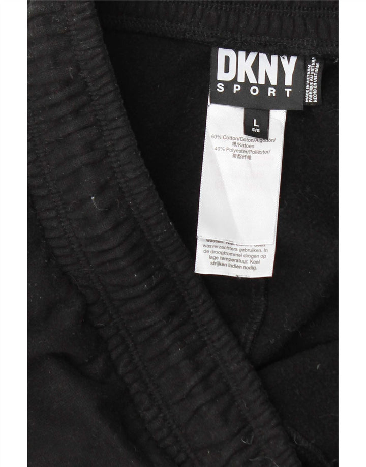 Dkny Hombre Pantalones De Chándal Joggers Grande Negro Algodón