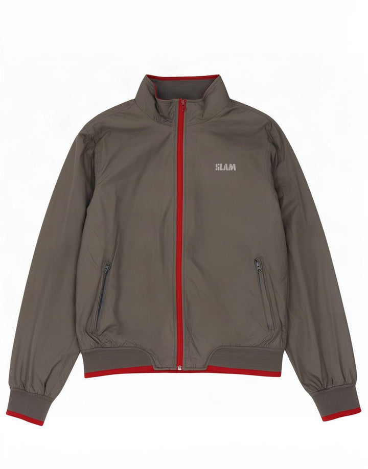 Slam Mens Regular Fit Chándal Top Chaqueta UK 36 Pequeño Gris Poliéster