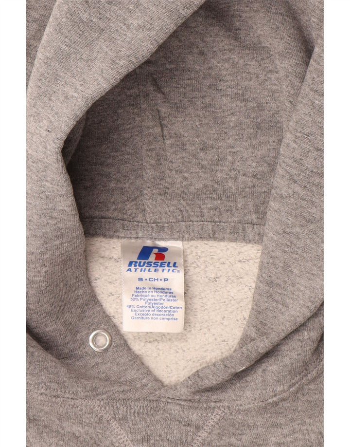 RUSSELL ATHLETIC Jersey con capucha gráfico para hombre pequeño gris poliamida
