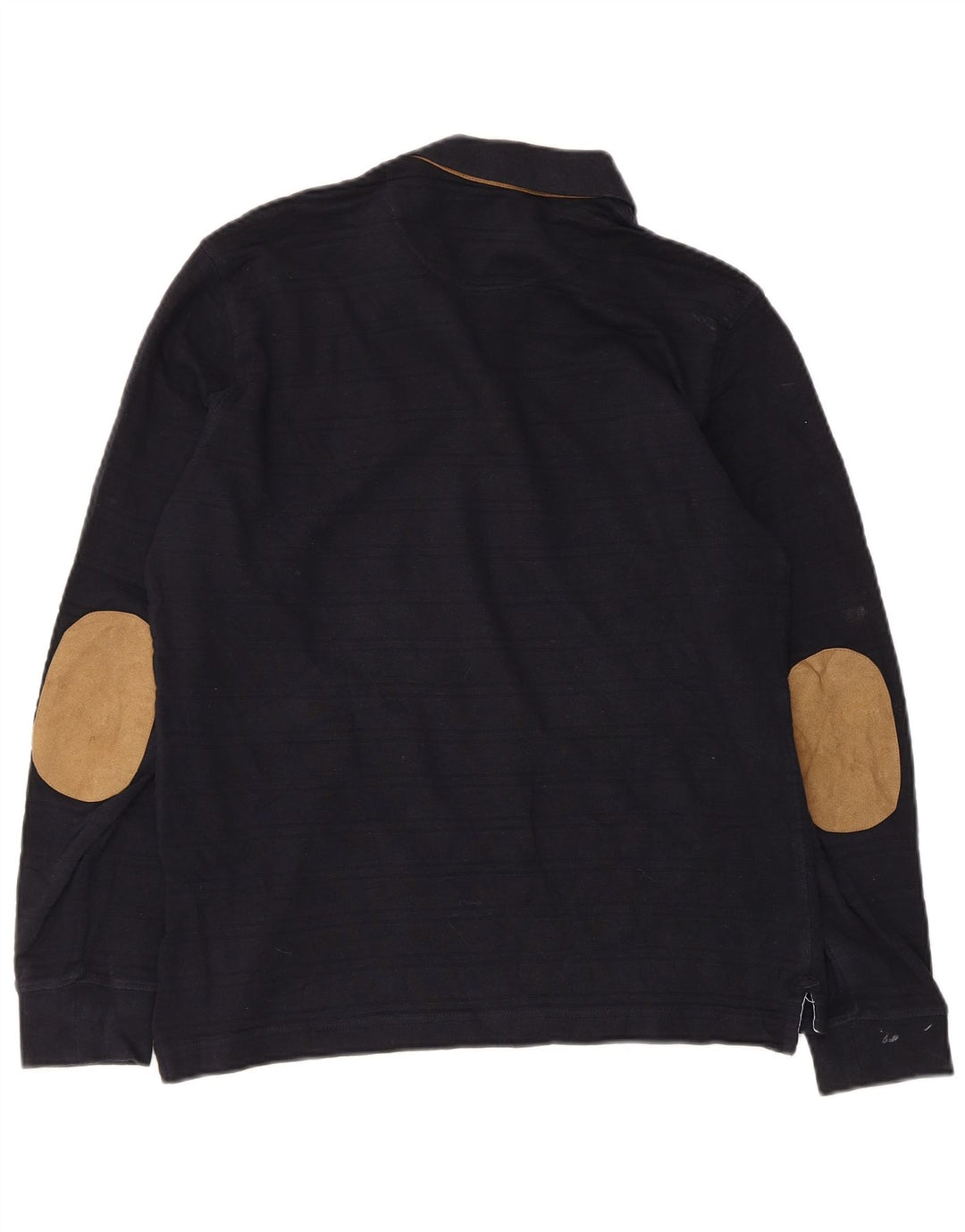 Massimo Dutti Polo Manga Larga Hombre Algodón Azul Marino Medio