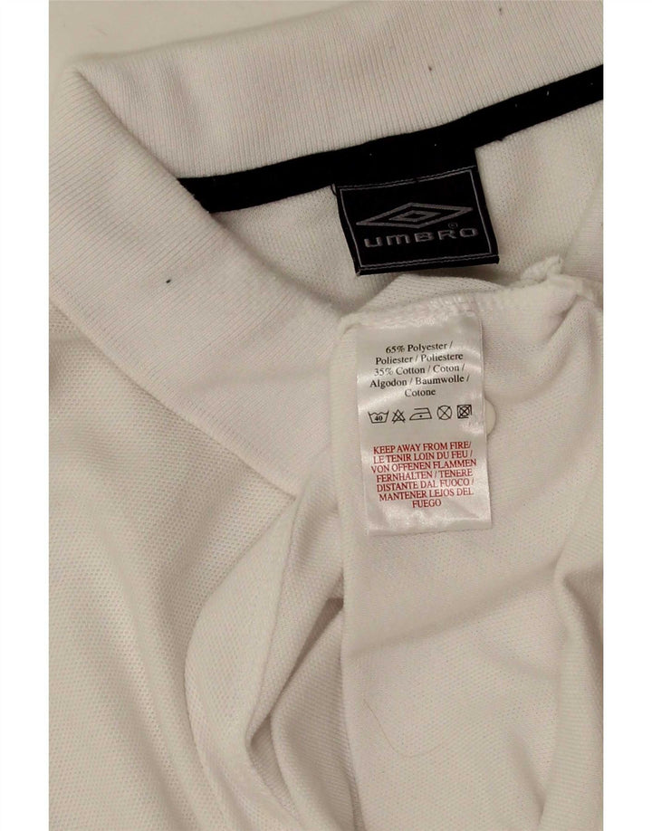 Polo Umbro Hombre Poliéster Blanco Grande