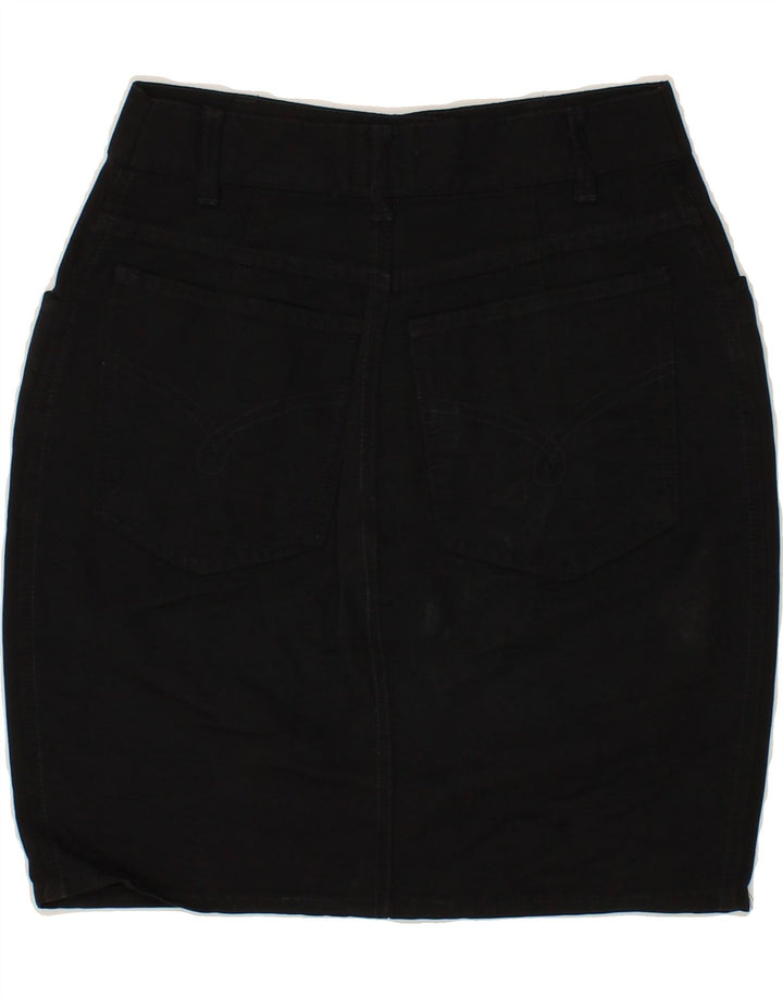 MOSCHINO Falda Vaquera W26 Small Negro Algodón