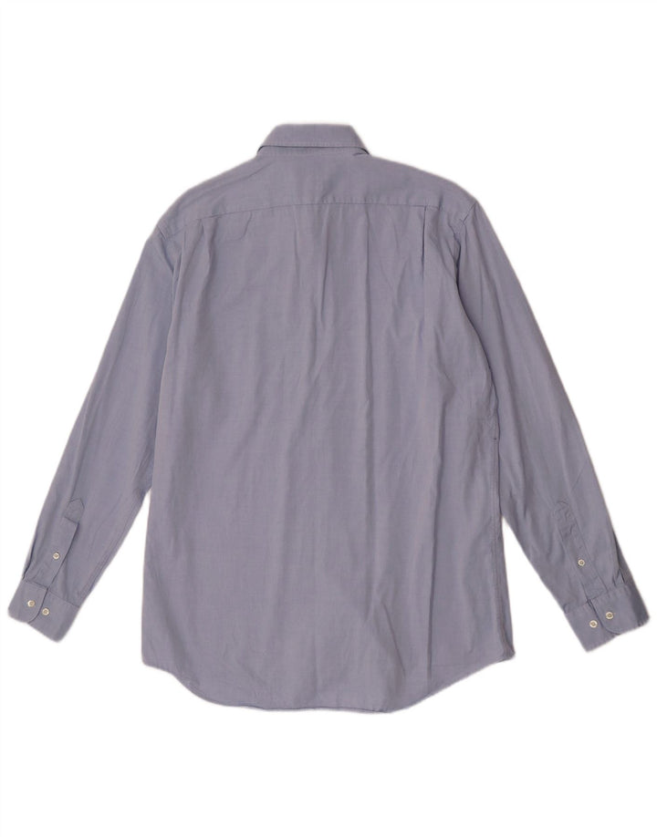 Camisa Lacoste Hombre Talla 40 Algodón Azul Medio