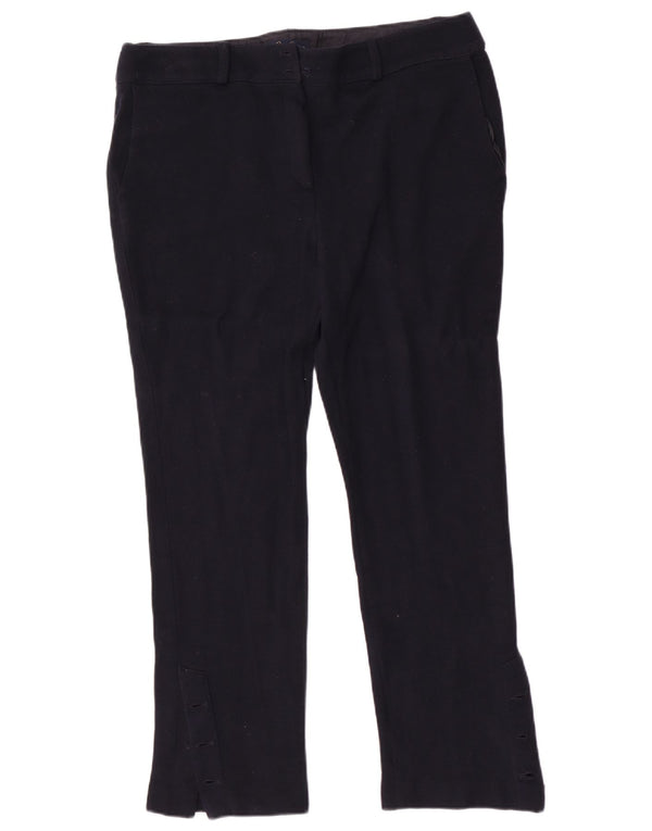 Luisa Spagnoli Pantalones casuales rectos para mujer IT 50 XL W34 L27 Azul marino