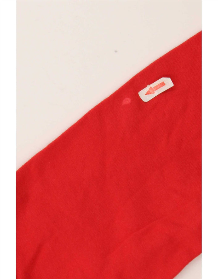 Benetton Hombre Sudadera Jumper Large Rojo Algodón