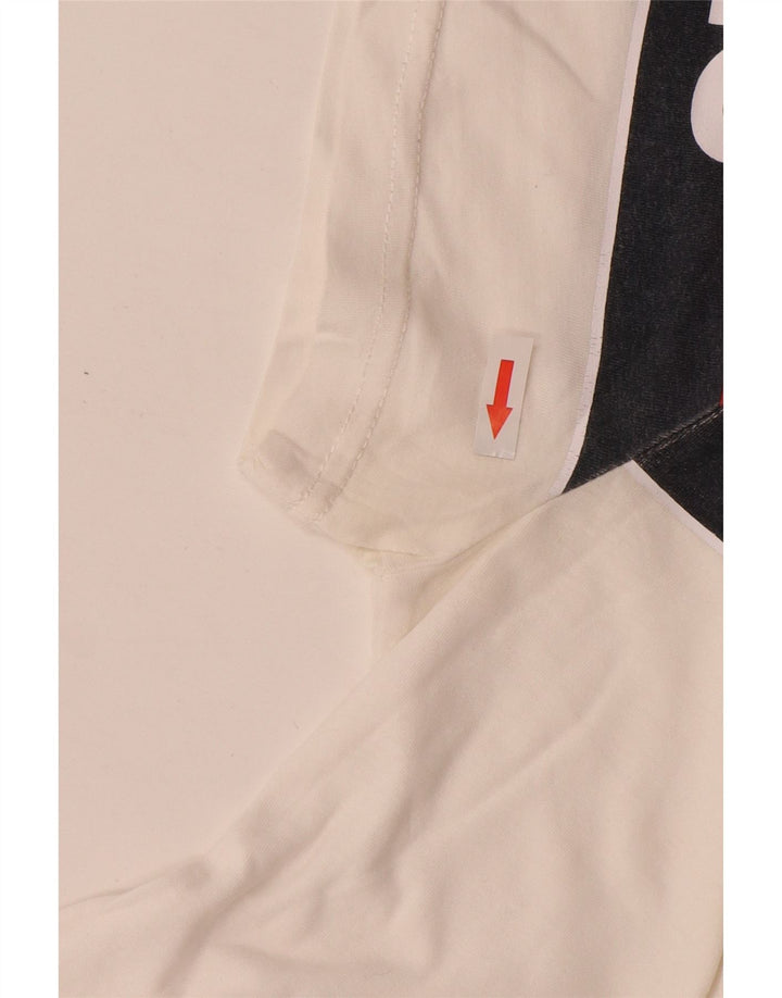 Tommy Hilfiger Camiseta gráfica para hombre Top Medium White
