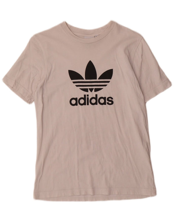 Adidas - Camiseta gráfica para hombre, talla pequeña, color blanco