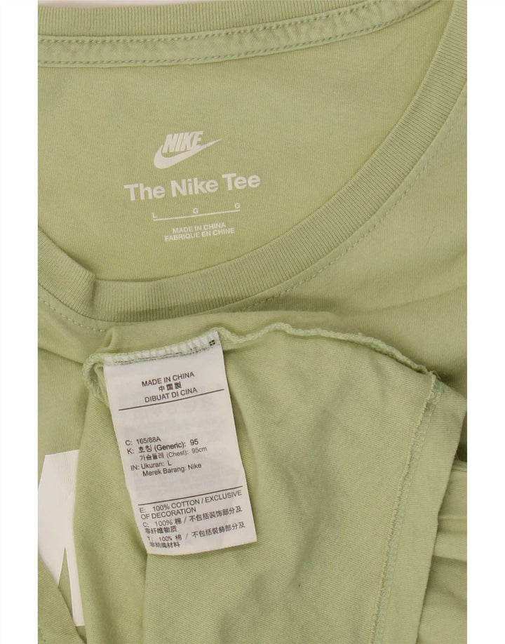 Nike Camiseta gráfica para hombre Top grande de algodón verde