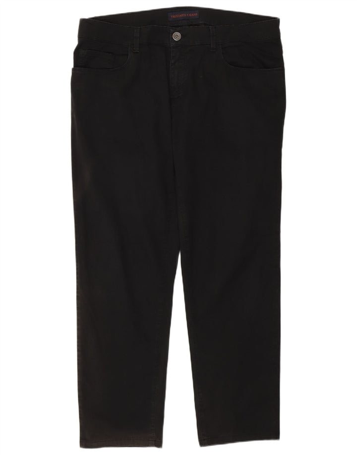 Trussardi Vaqueros rectos para hombre IT 51 Large W37 L28 Negro