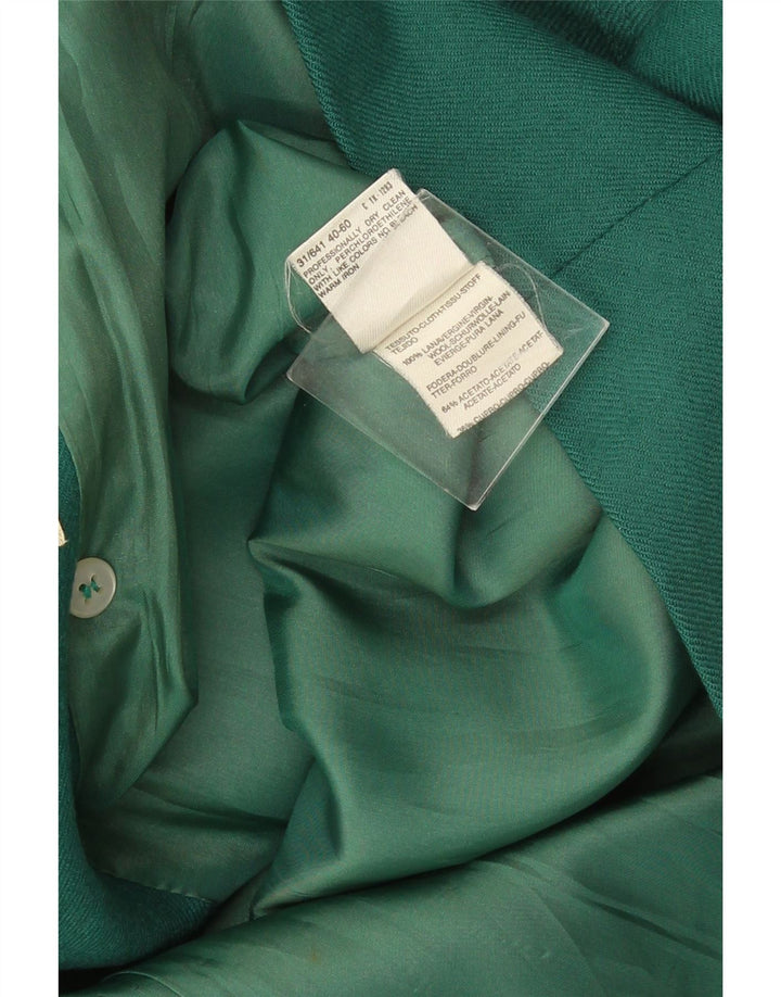 Marella Chaqueta tipo blazer extragrande con doble botonadura para mujer UK 10 Small Green