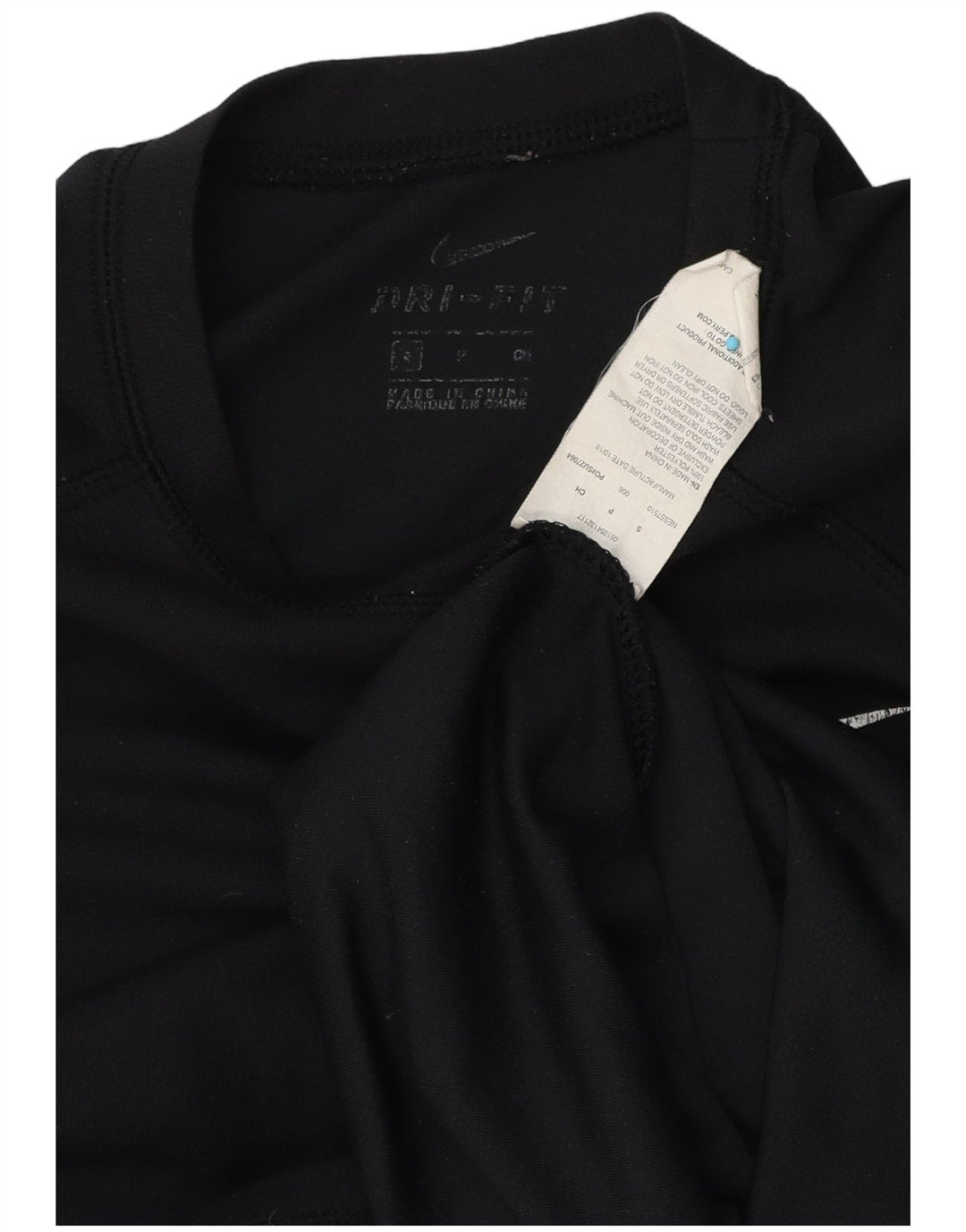 Nike - Camiseta Dri Fit para hombre, talla pequeña, poliéster negro
