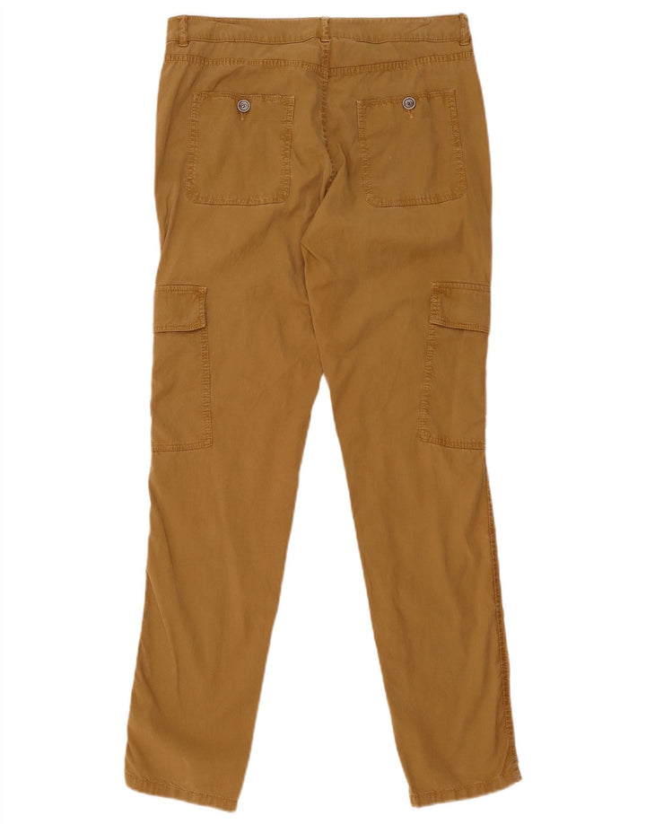 Massimo Dutti Pantalón Cargo Slim Mujer EU 38 Small W28 L31 Marrón Lyocell