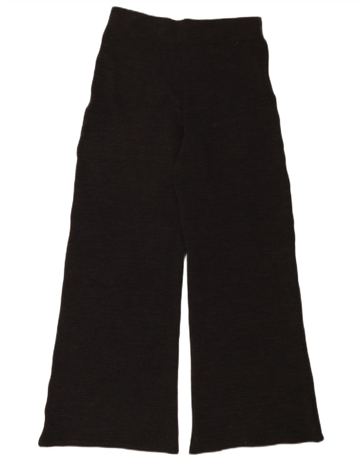 ZARA Mujer Pantalón Casual Pierna Ancha Mediano W28 L31 Gris