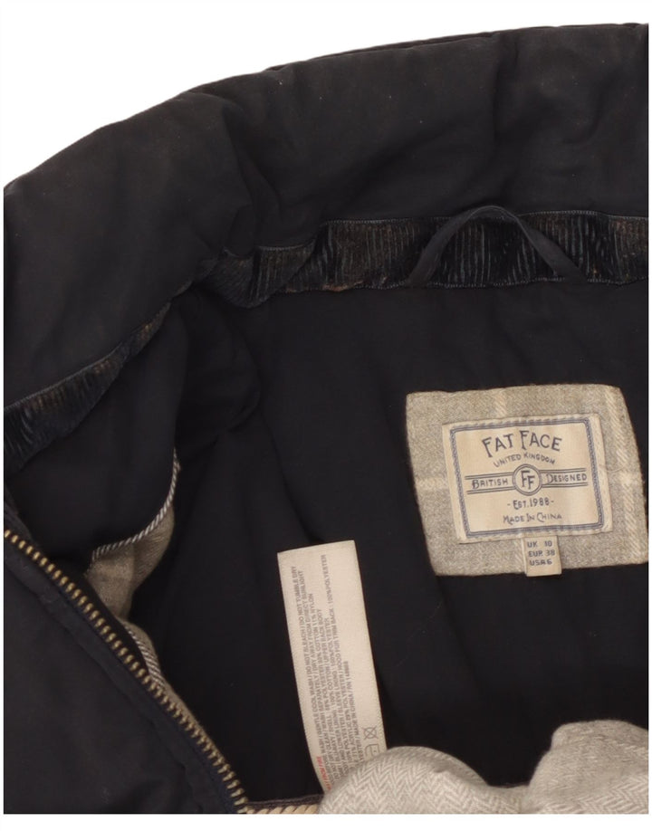 Chaqueta acolchada para mujer Fat Face UK 40 Mediana Poliéster negro