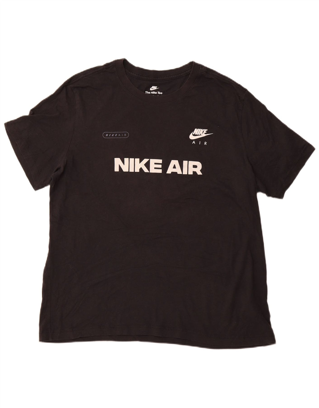 NIKE Camiseta gráfica para hombre Top XL Negro Algodón Deportes