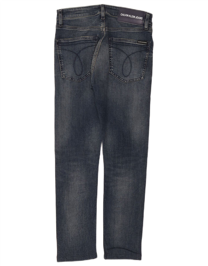 CALVIN KLEIN Womens Slim Jeans W29 L26  Navy Blue Cotton