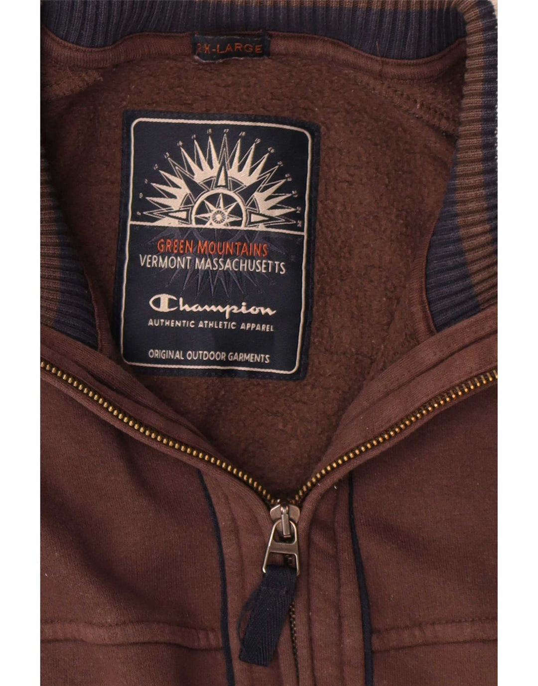 Champion Chaqueta de chándal para hombre 2XL Algodón marrón