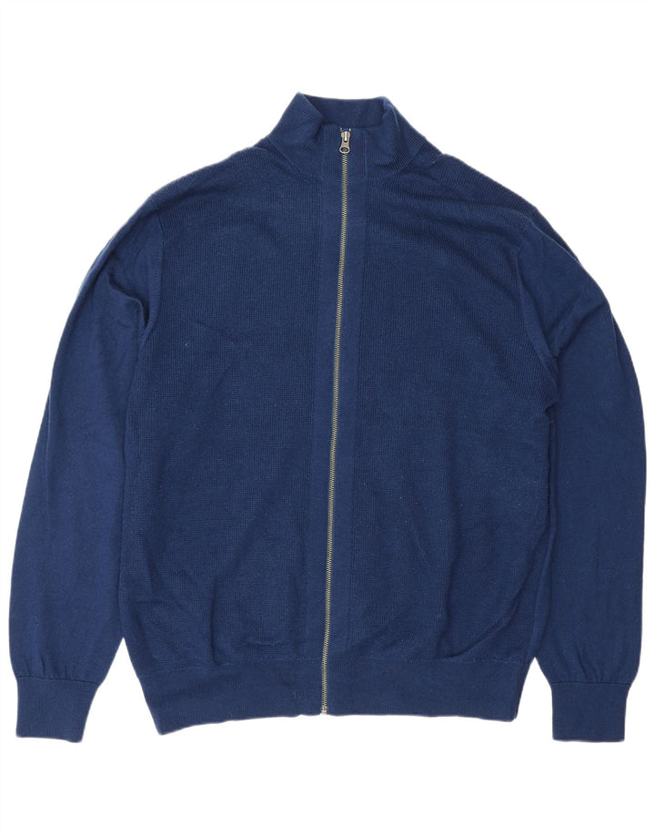 Suéter tipo cárdigan para mujer Boden UK 21 2XL Lana azul marino