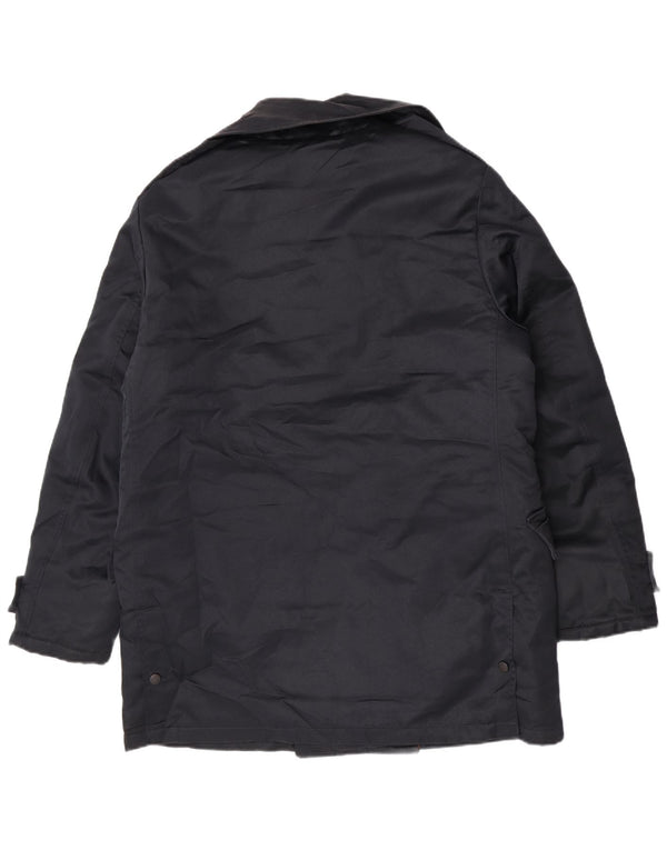 Blauer Abrigo cruzado para hombre UK 40 Large Poliéster azul marino