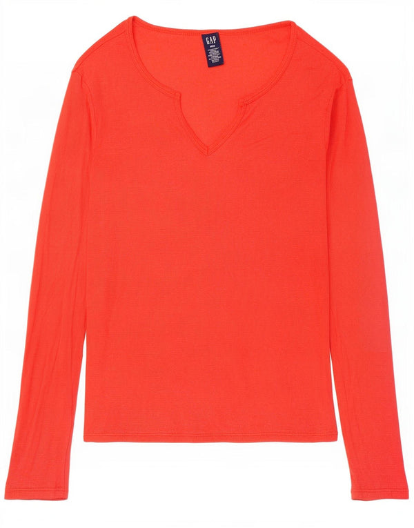 Gap Top Mujer Manga Larga UK 42 Algodón Naranja Mediano