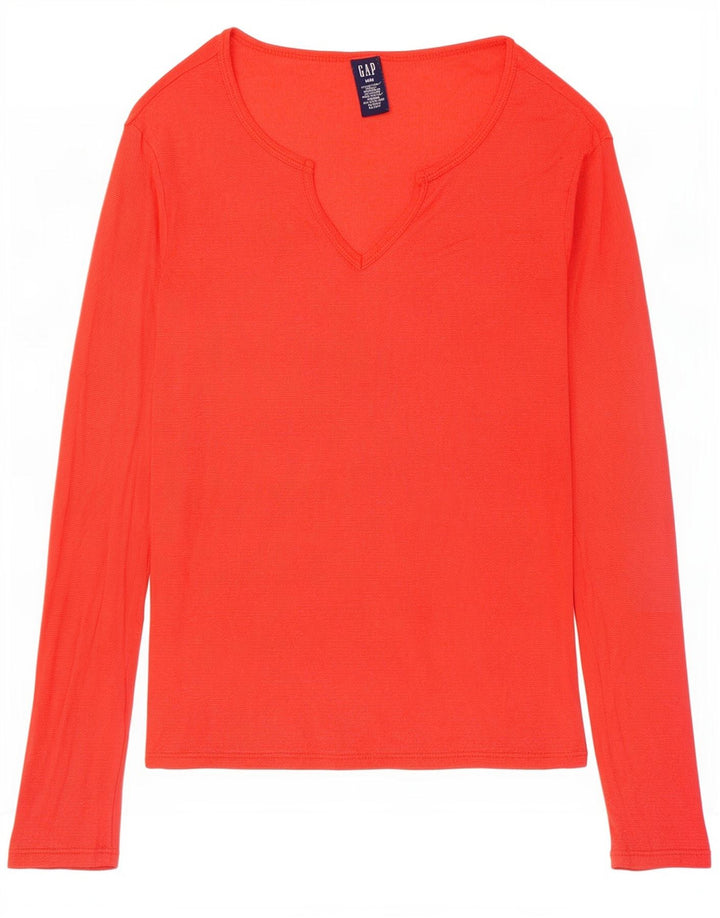 Gap Top Mujer Manga Larga UK 42 Algodón Naranja Mediano