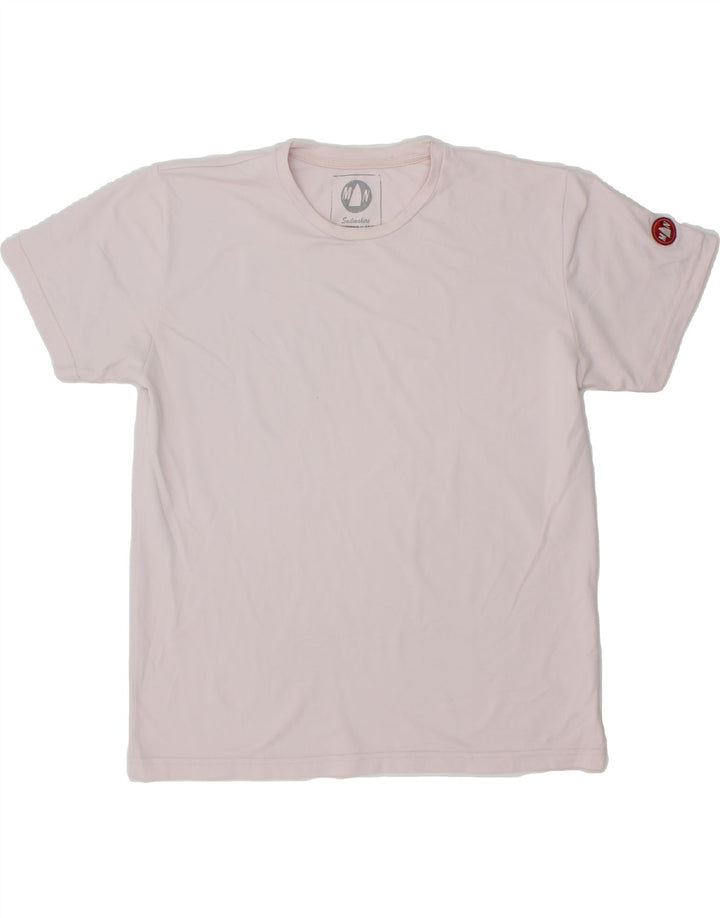 MURPHY & NYE Womens T-Shirt Top UK 14 Medium Pink Polyamide Vintage Murphy & Nye and Second-Hand Murphy & Nye from Messina Hembry 