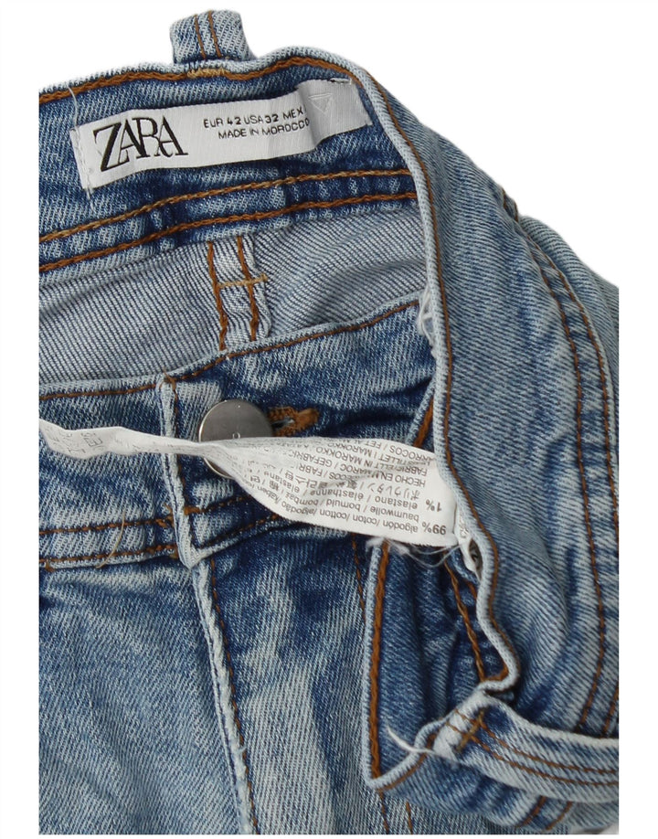 Zara Mens Slim Jeans EU 42 Large W32 L30 Algodón Azul