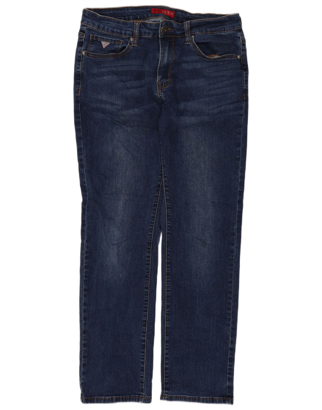 Vaqueros Guess Mujer Rectos Slim W30 L28 Algodón Azul