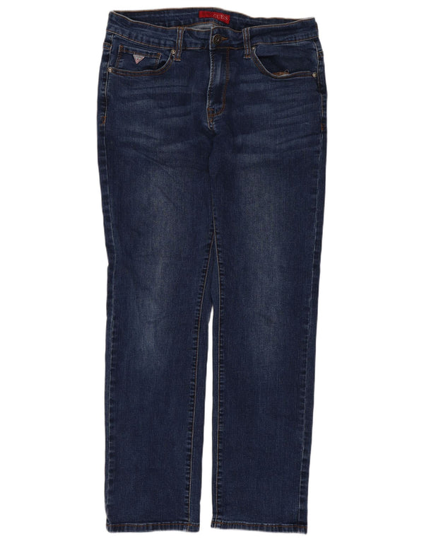 Vaqueros Guess Mujer Rectos Slim W30 L28 Algodón Azul