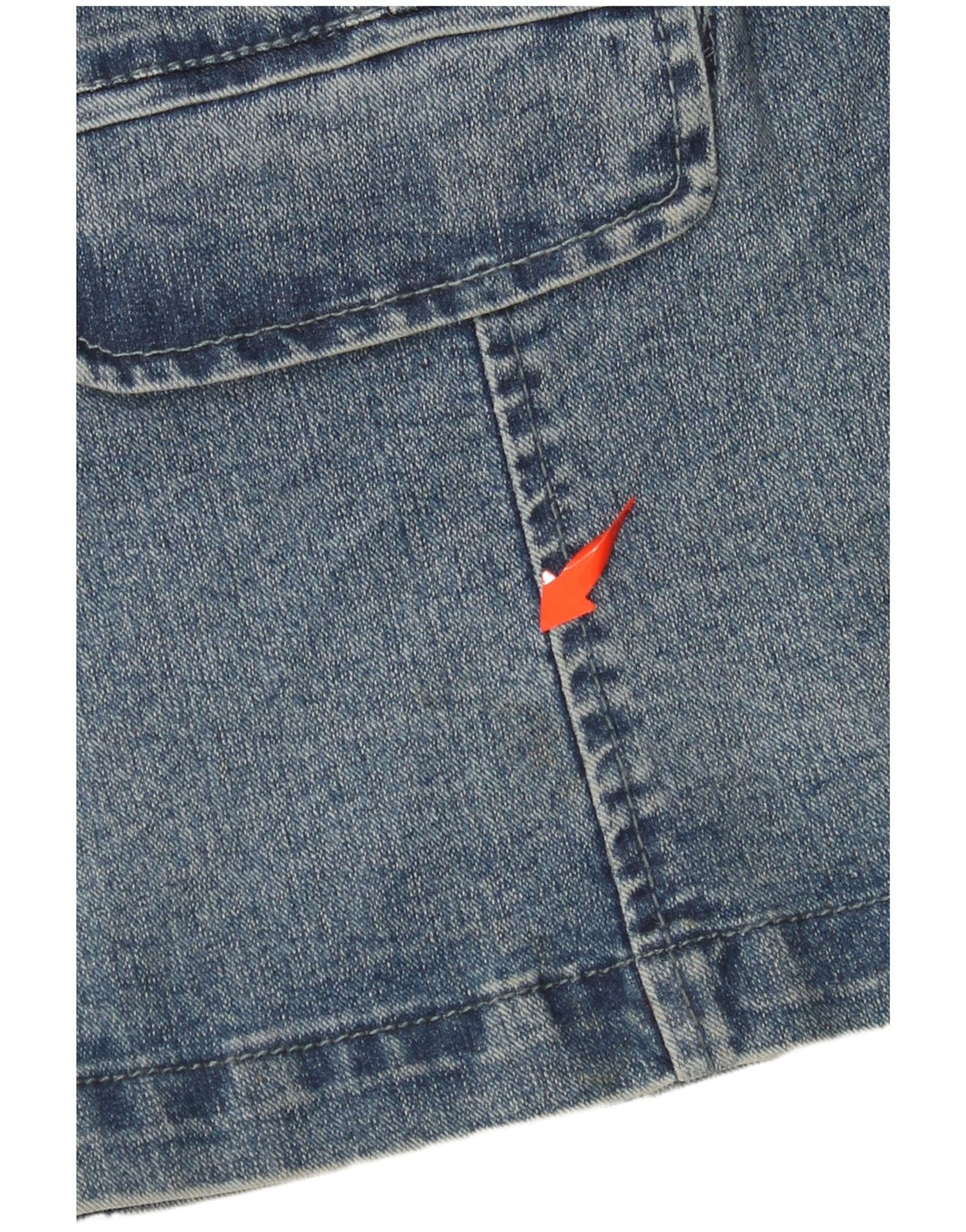 VINTAGE Chaqueta de mezclilla para mujer Reino Unido 14 Grande Azul Algodón Clásico