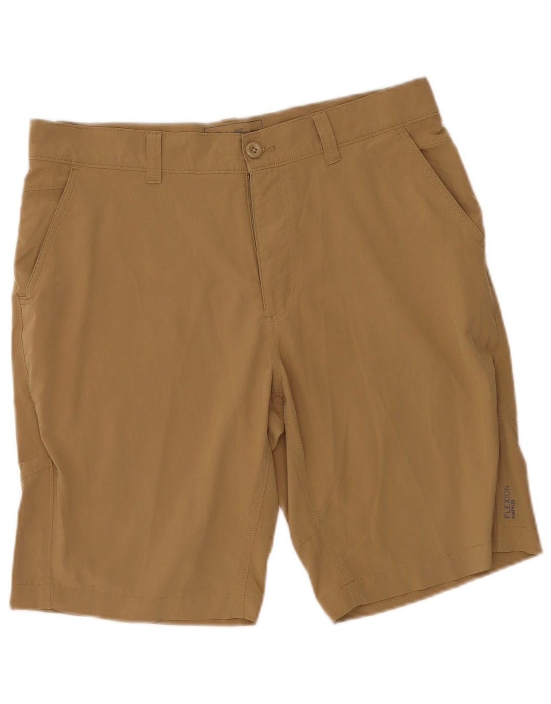 Eddie Bauer Pantalones cortos chinos para hombre W33 Poliéster beige medio