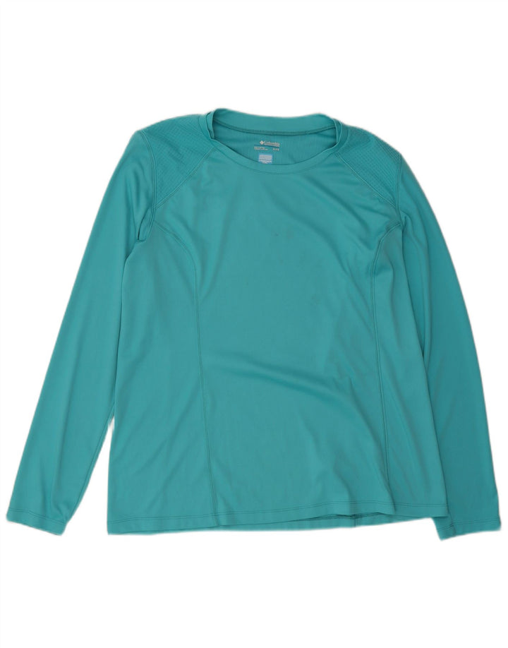 Columbia Top Mujer Manga Larga ES 40 XL Poliéster Turquesa