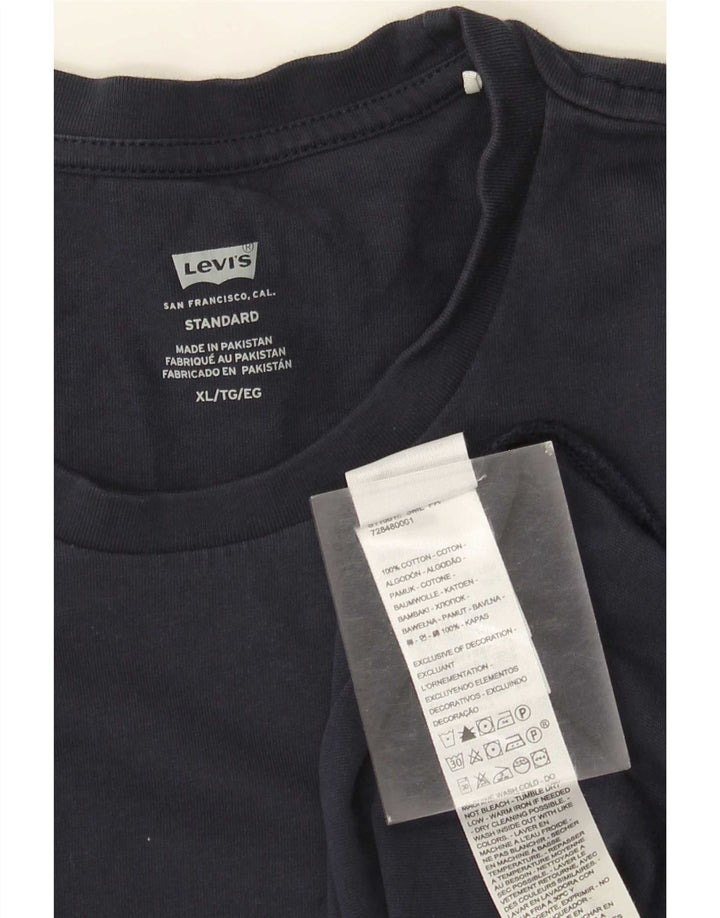 Levi's Hombre Standard Top Manga Larga XL Algodón Azul Marino