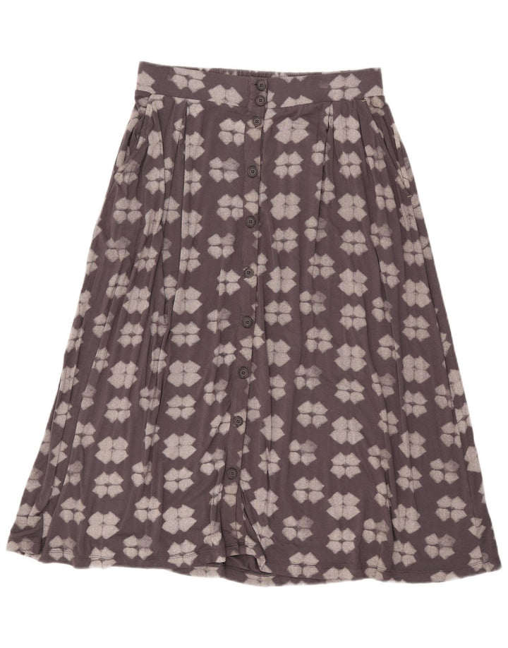 Falda acampanada para mujer de White Stuff UK 40 Small W32 Viscosa geométrica gris
