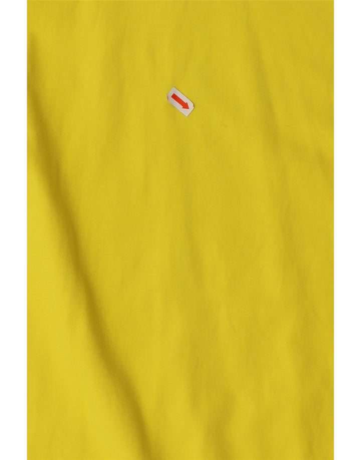 ZARA Womens Oversized Poncho Blouse Top UK 14 Medium Yellow Cotton