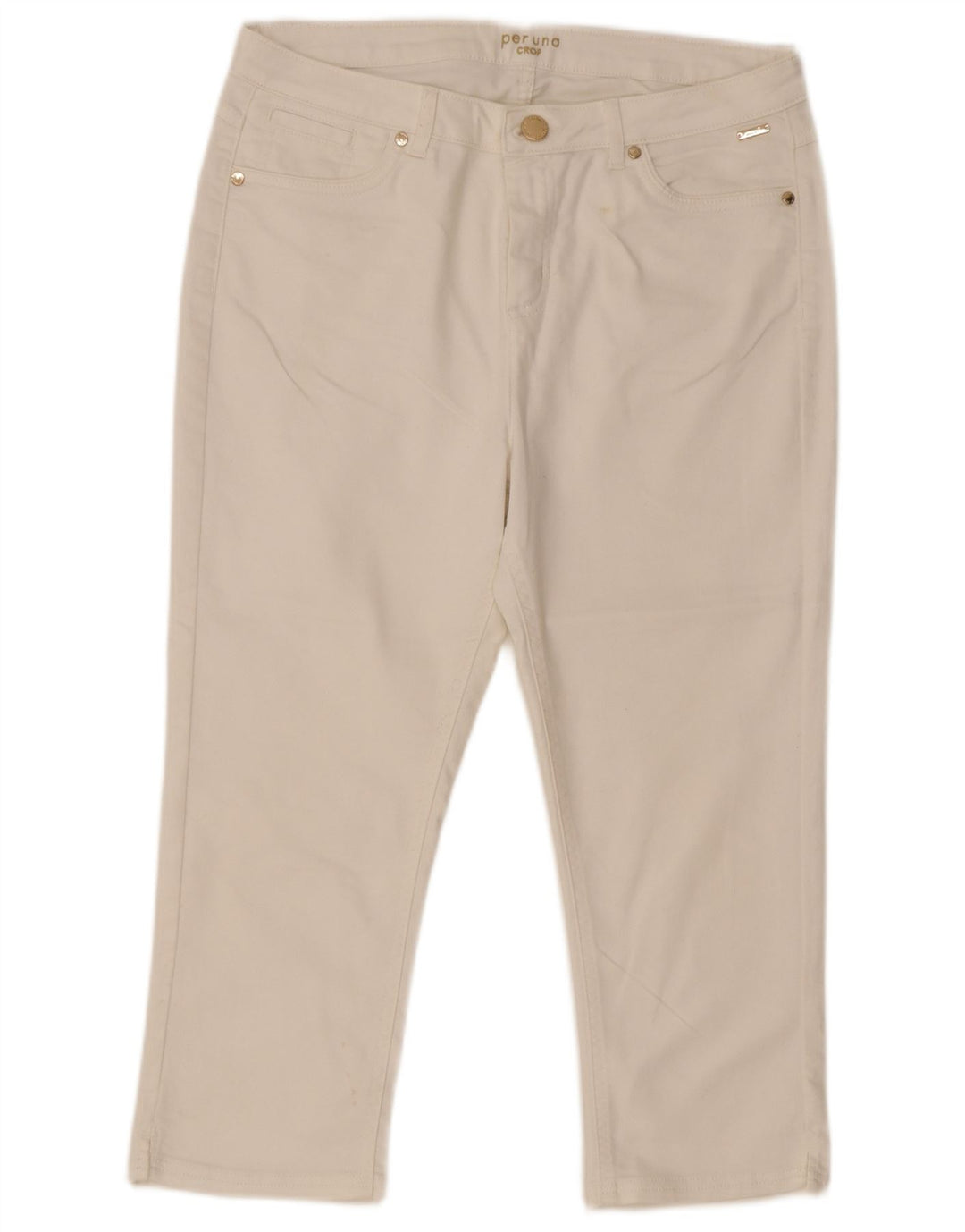 Marks & Spencer Pantalones cortos Per Una para mujer UK 40 Large W32 L21 Blanco